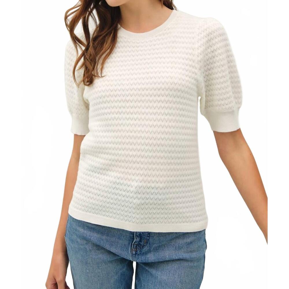 NEW BE COOL mary top in white
